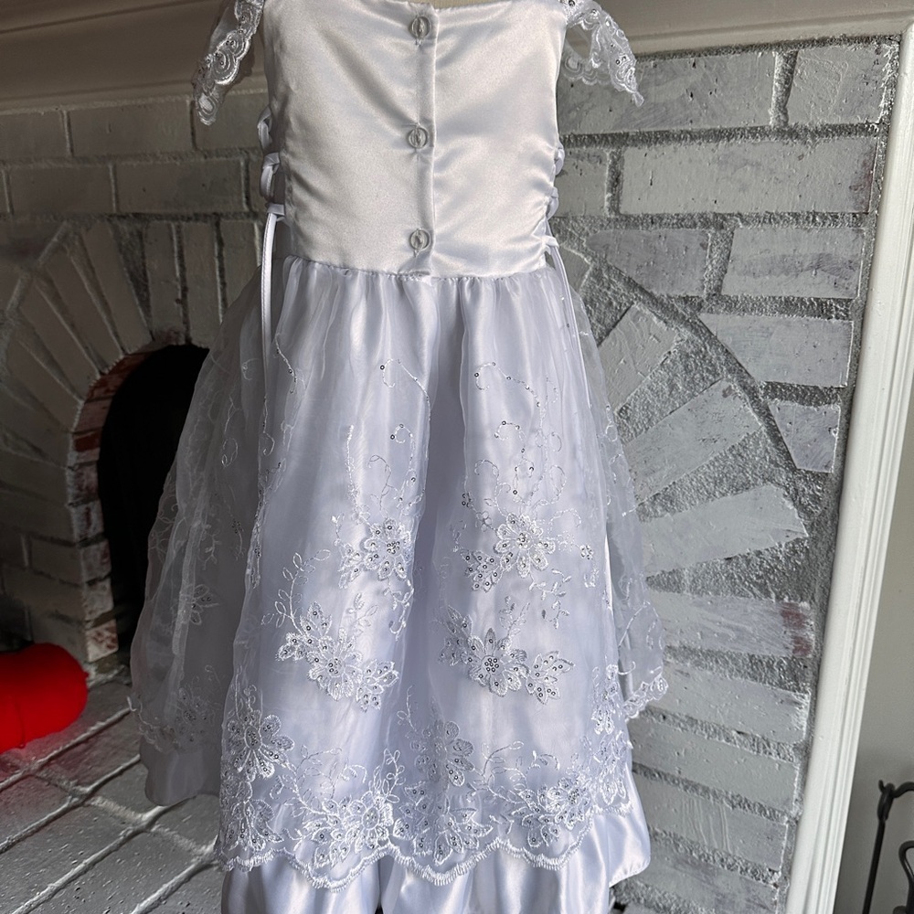 Girls formal baptism dress of first communion dress - Picture 2 of 11